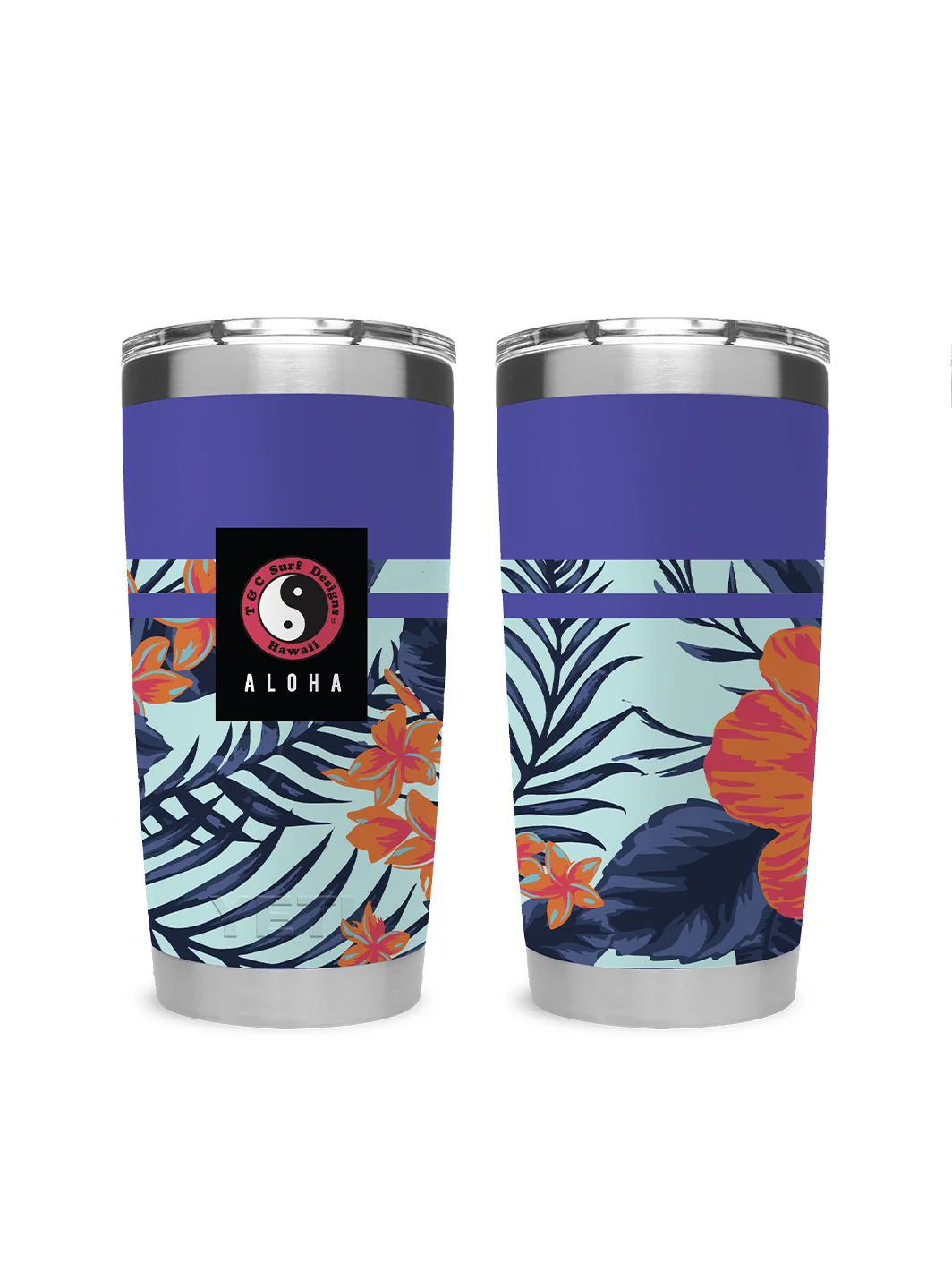 T&C Surf 20 oz Botanic Tumbler Yeti - Image 4