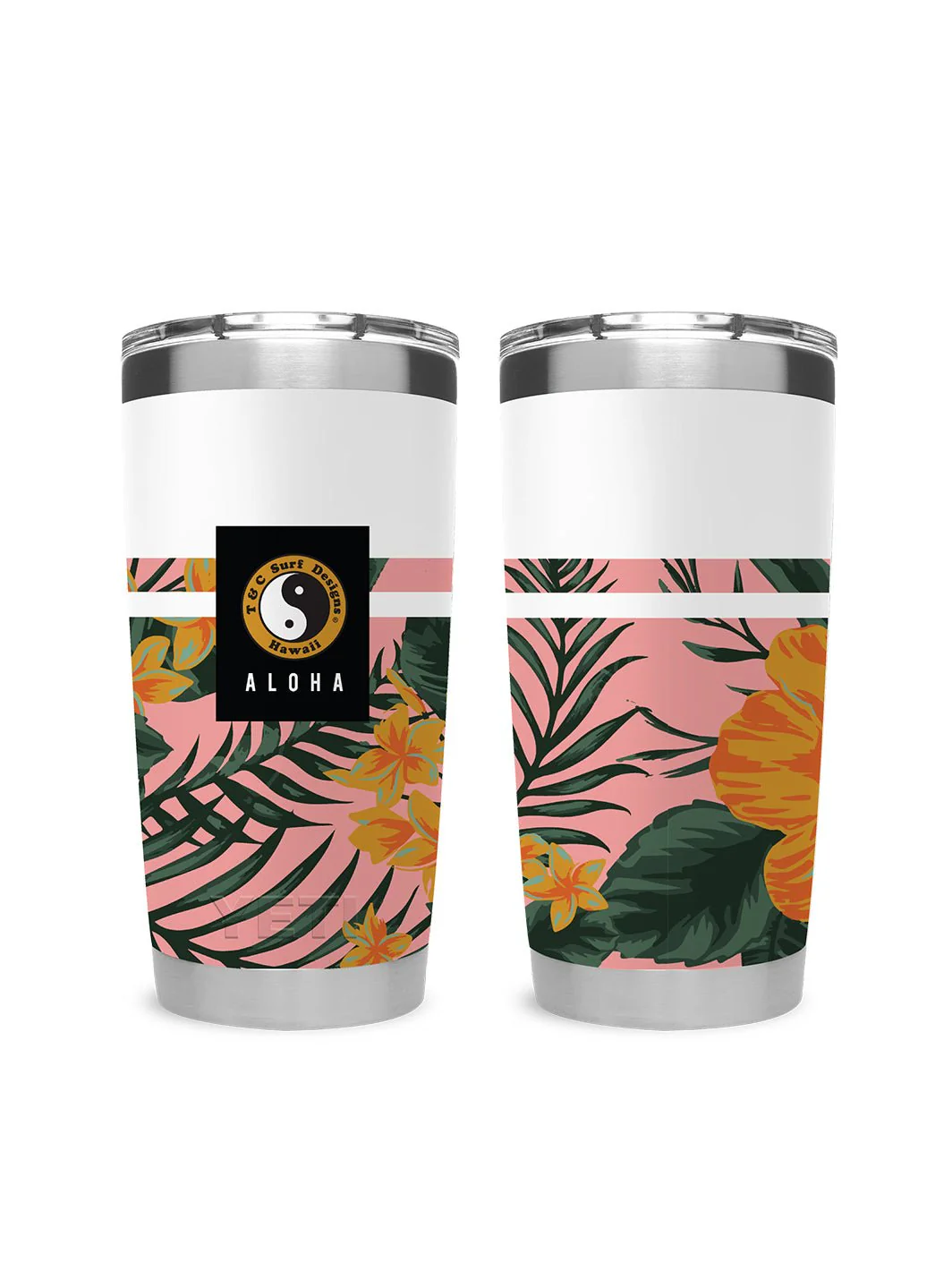 T&C Surf 20 oz Botanic Tumbler Yeti - Image 6