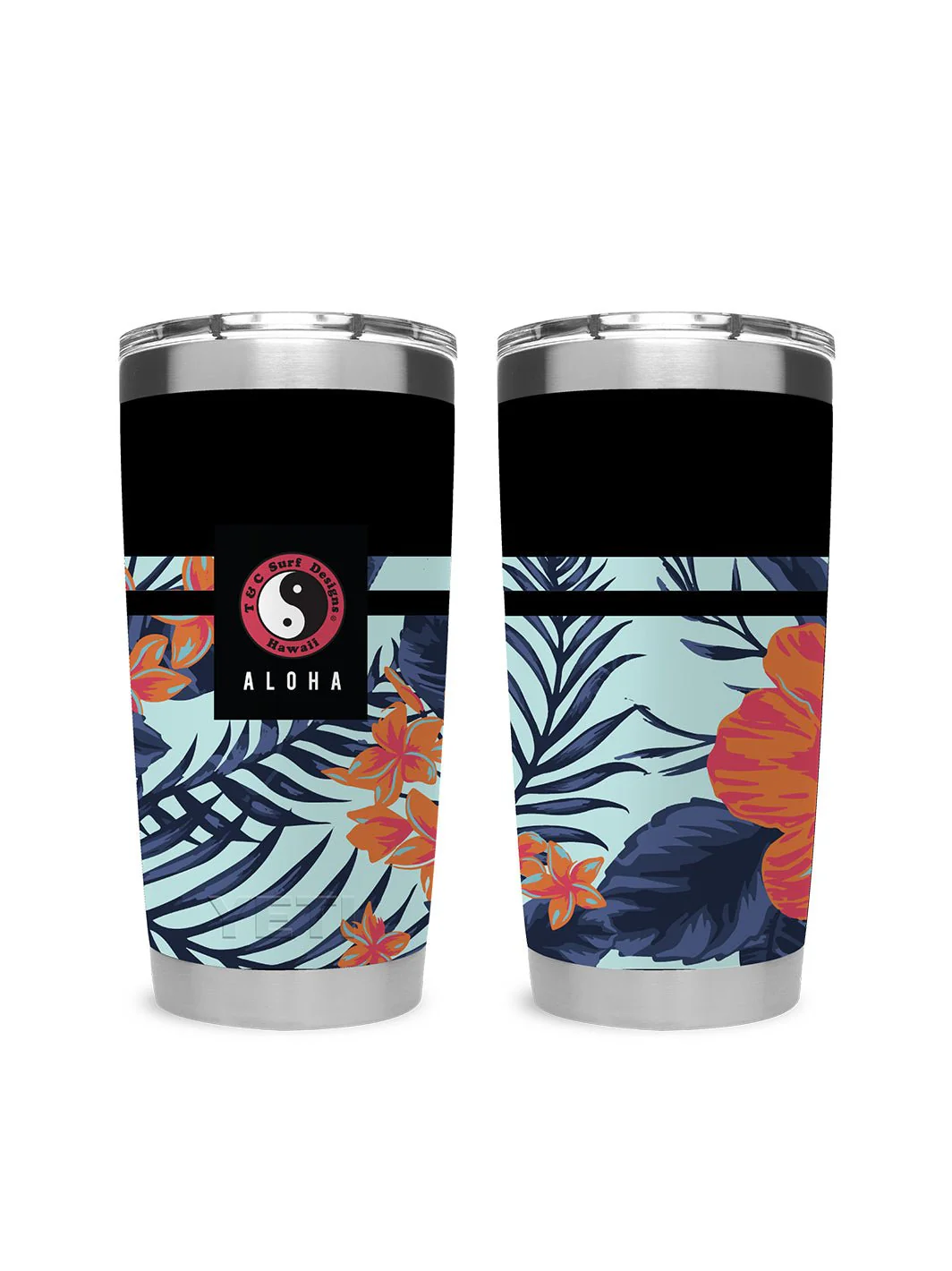 T&C Surf 20 oz Botanic Tumbler Yeti - Image 7