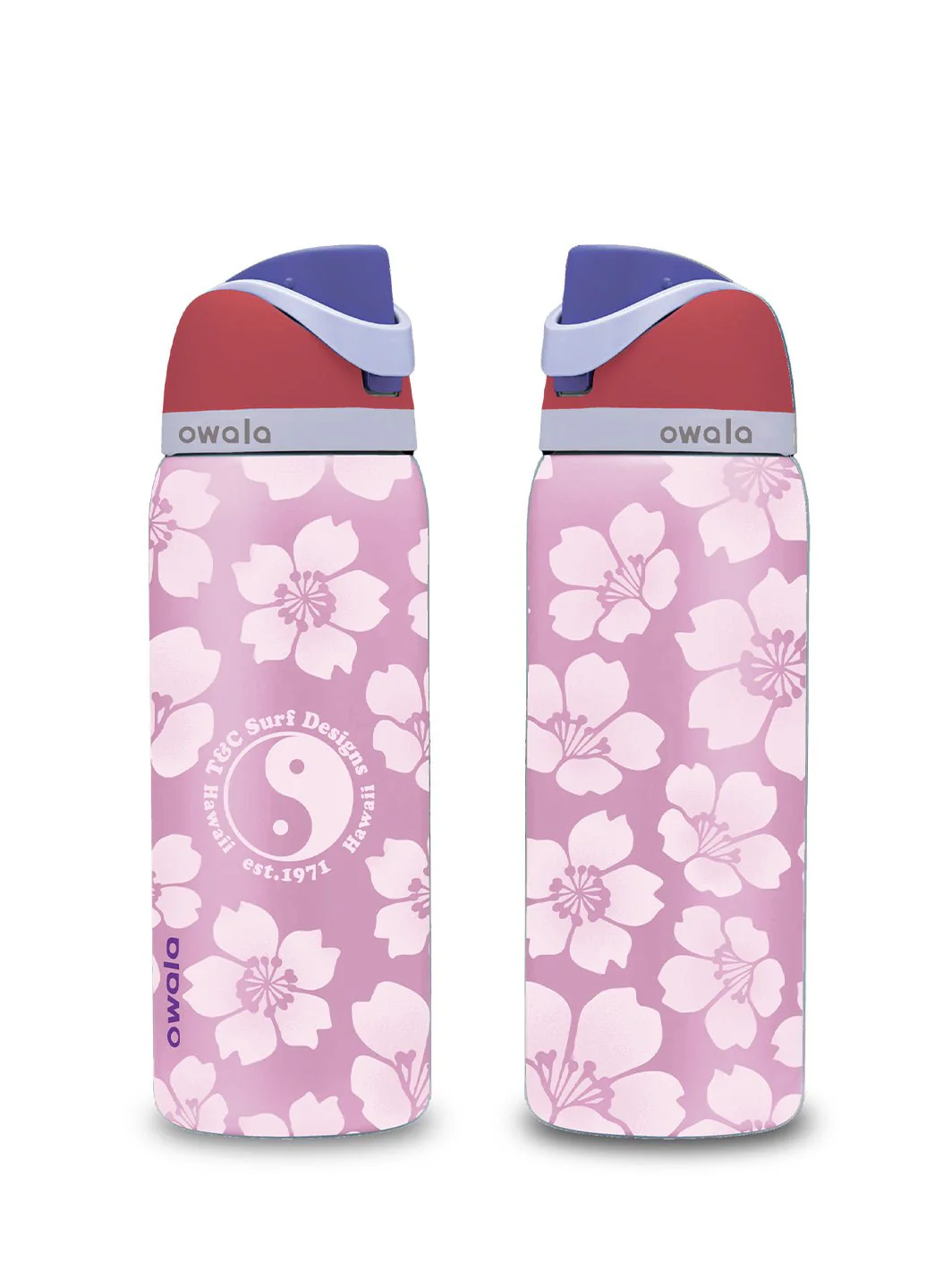 T&C Surf 32 oz Throwback Sakura Owala - Image 13