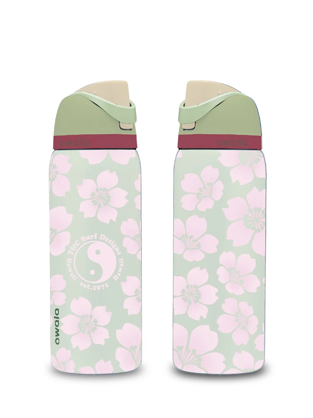 T&C Surf 32 oz Throwback Sakura Owala - Image 15