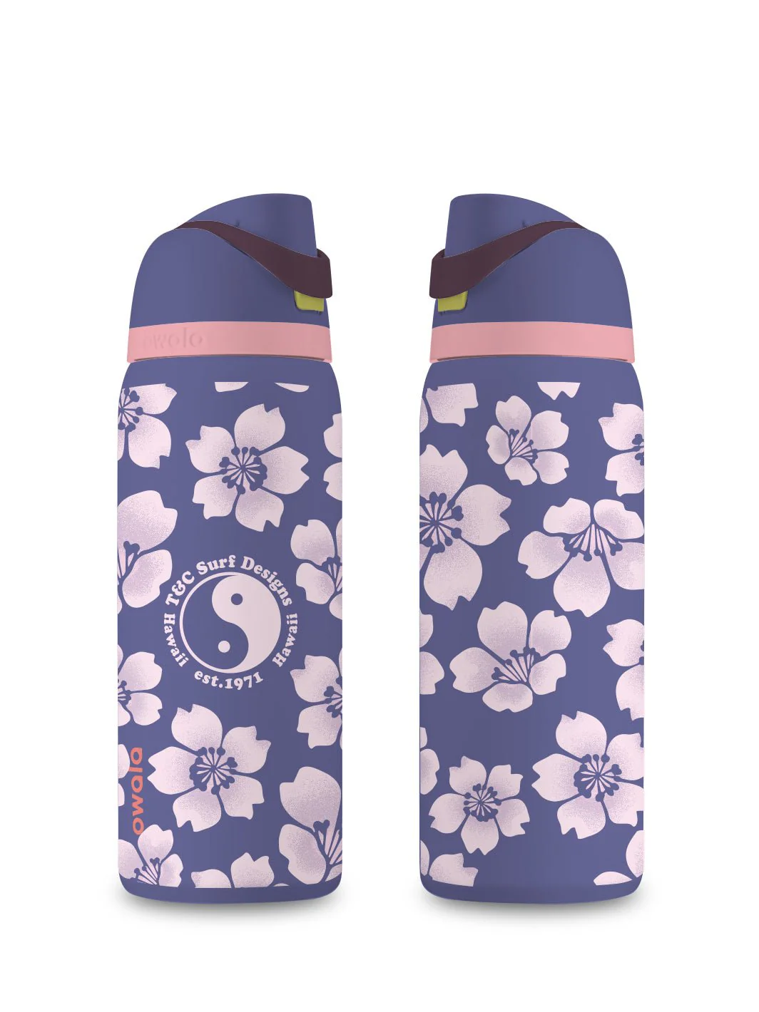 T&C Surf 32 oz Throwback Sakura Owala - Image 5