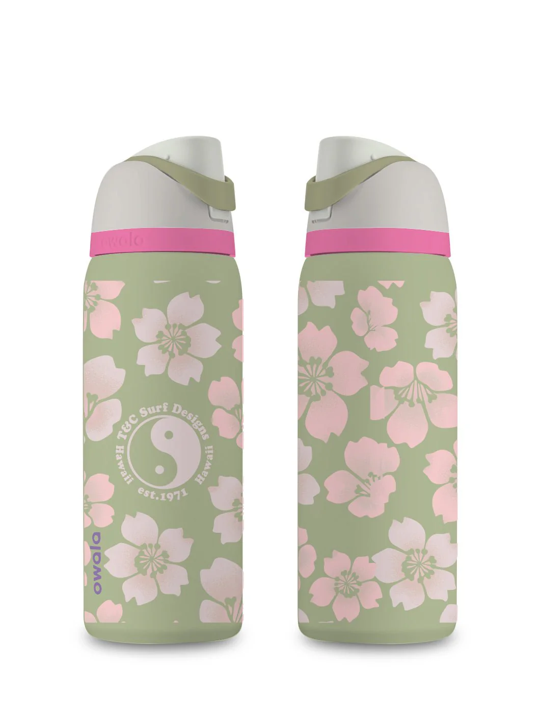 T&C Surf 32 oz Throwback Sakura Owala - Image 8