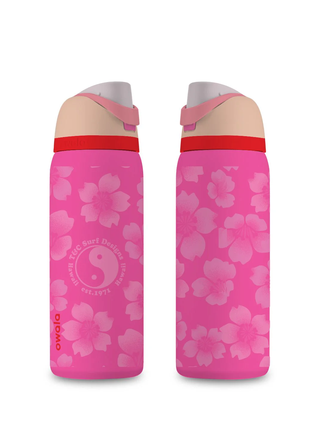 T&C Surf 32 oz Throwback Sakura Owala - Image 9
