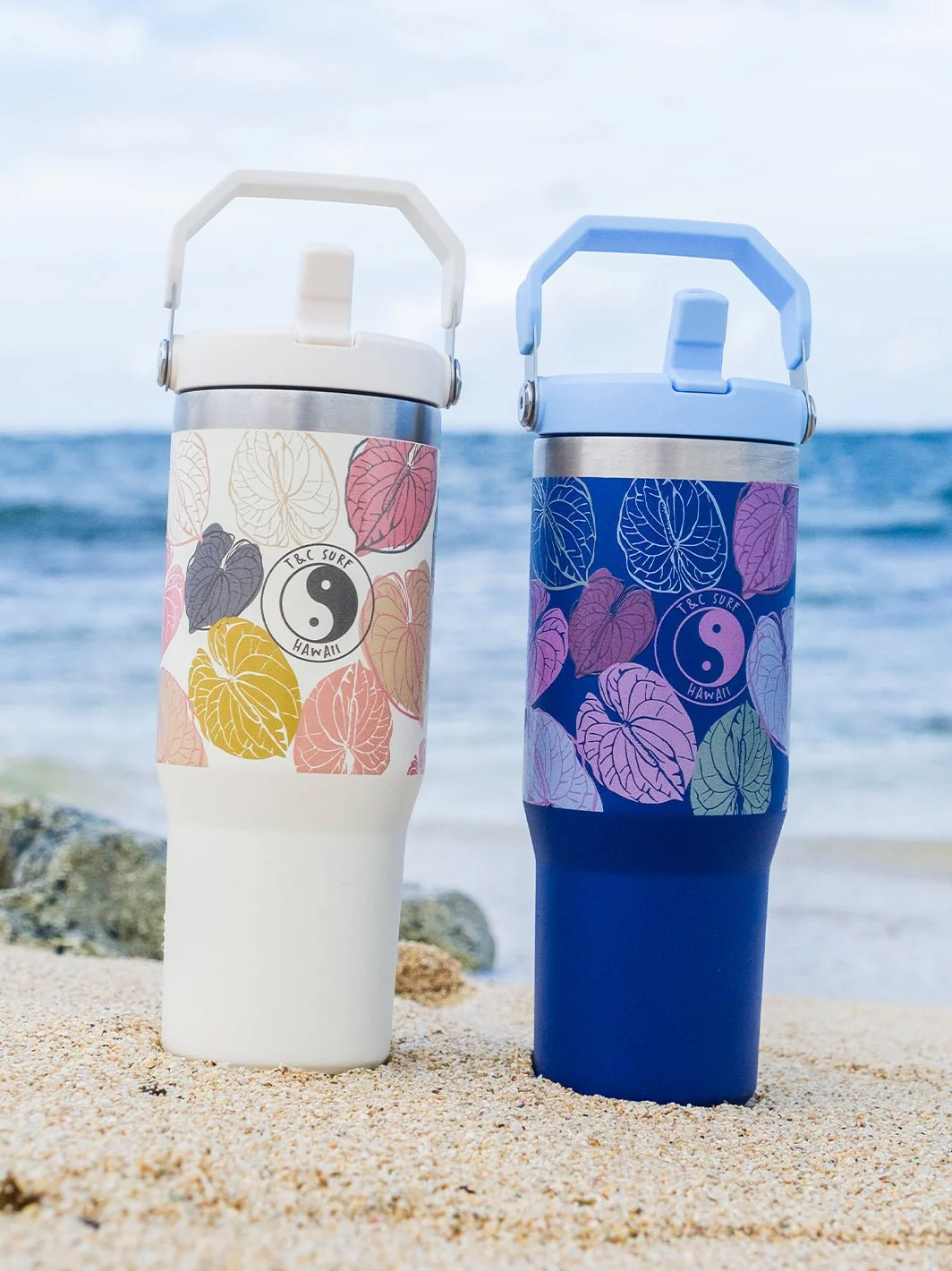 T&C Surf 30 oz Anthurium Stanley The IcefIow™ Flip Straw Tumbler - Image 4