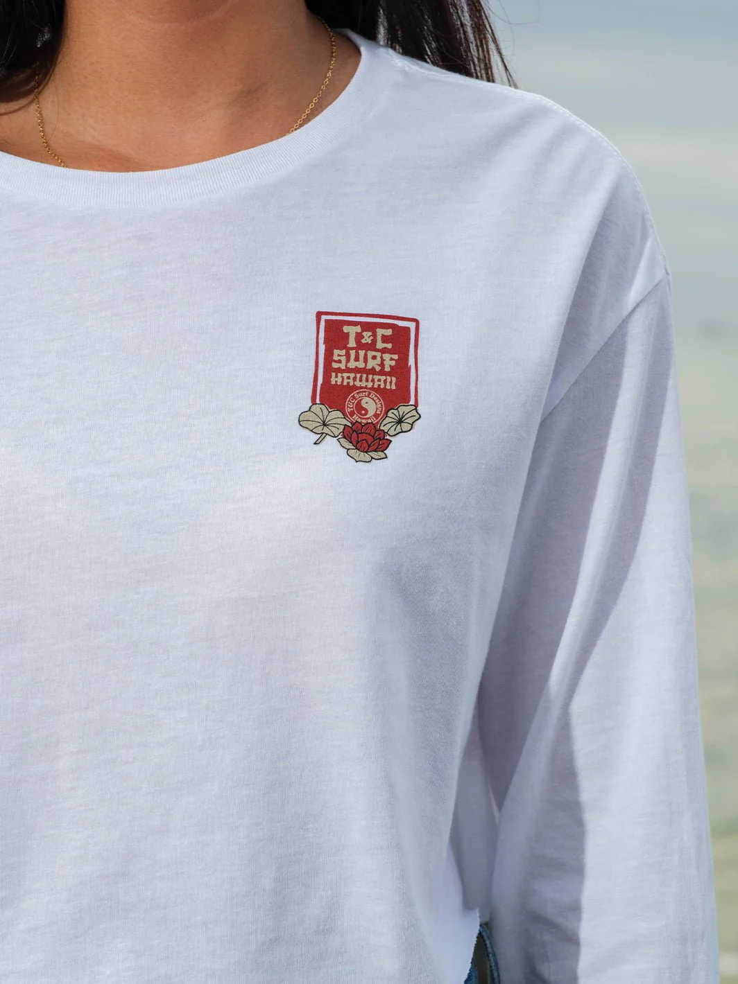 Koi Stamp Crop Long Sleeve - Image 3