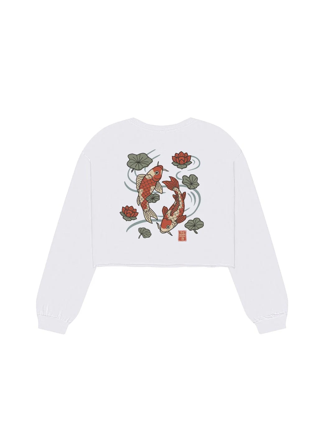 Koi Stamp Crop Long Sleeve - Image 5