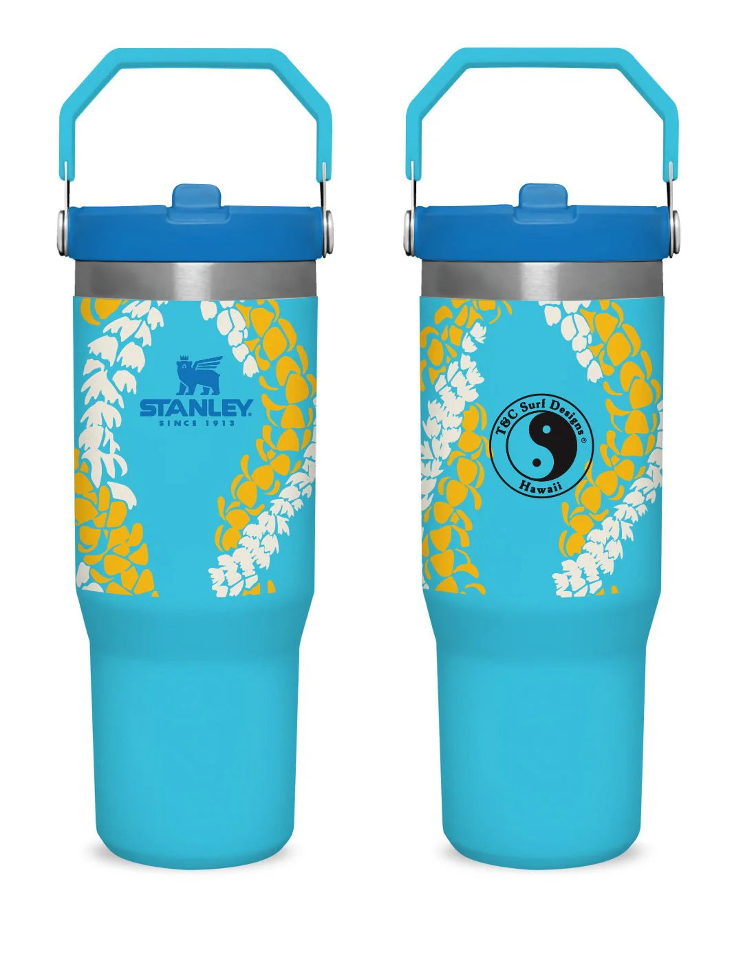 T&C Surf 30 oz Lei'd Back Stanley The IcefIow™ Flip Straw Tumbler - Image 5